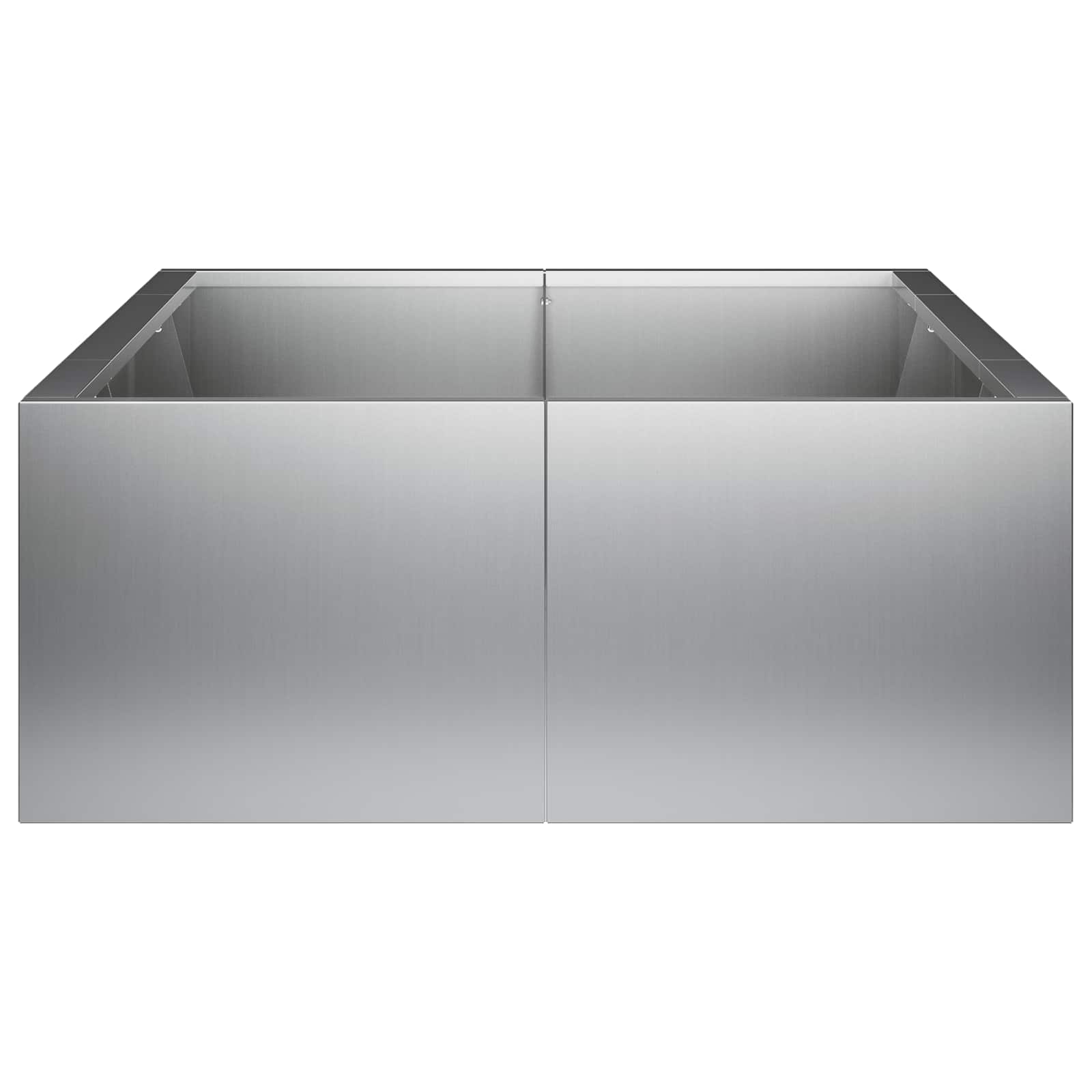 Retentiewall 6 st 200 x 100 x 50 cm Gegalvaniseerd staal zilver