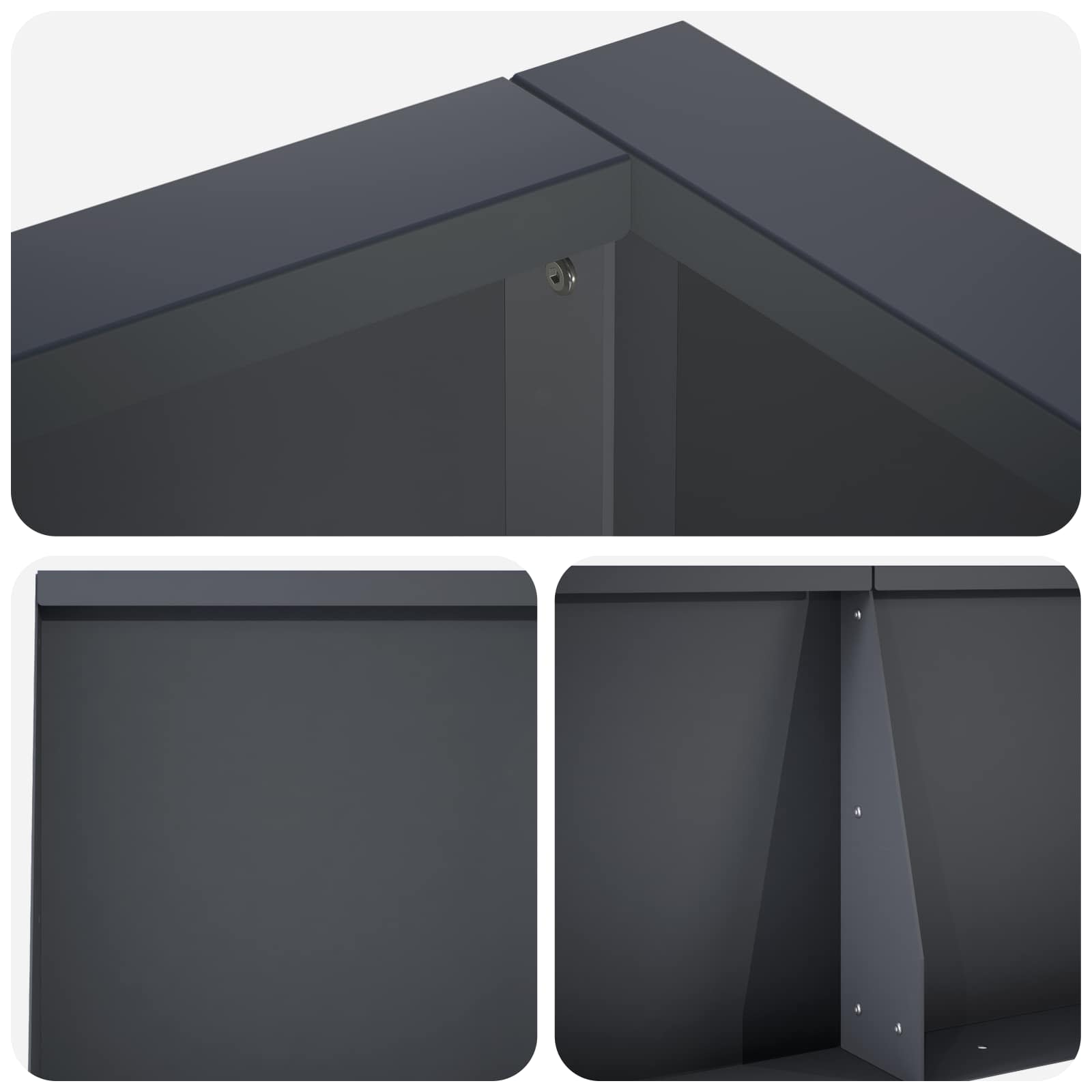 Retentiewall 8 st 300 x 100 x 30 cm Staal Antraciet