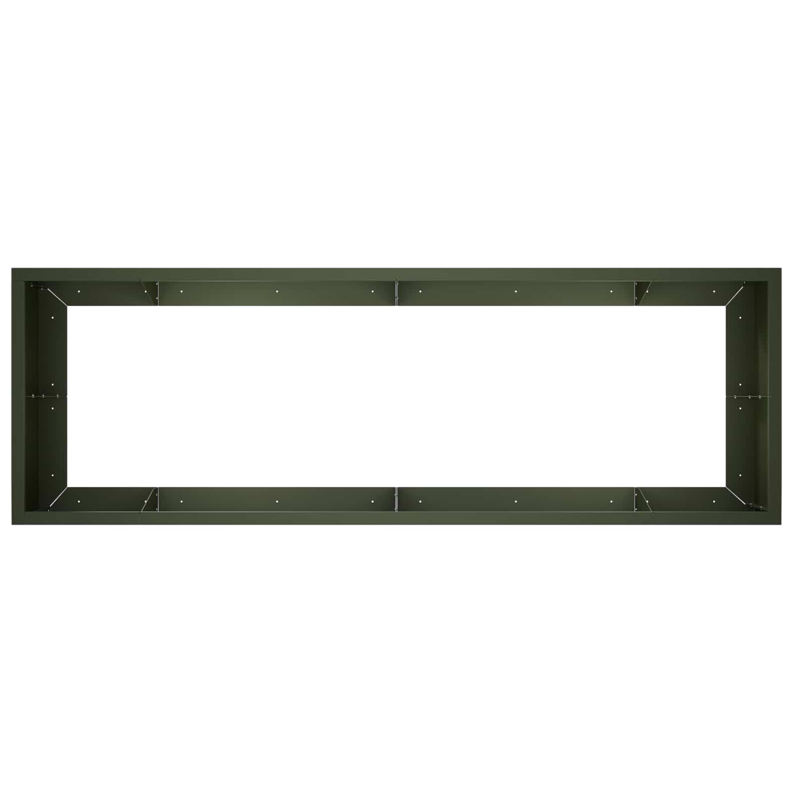 Retentiewall 8 st 300 x 100 x 30 cm Staal Olijfgroen