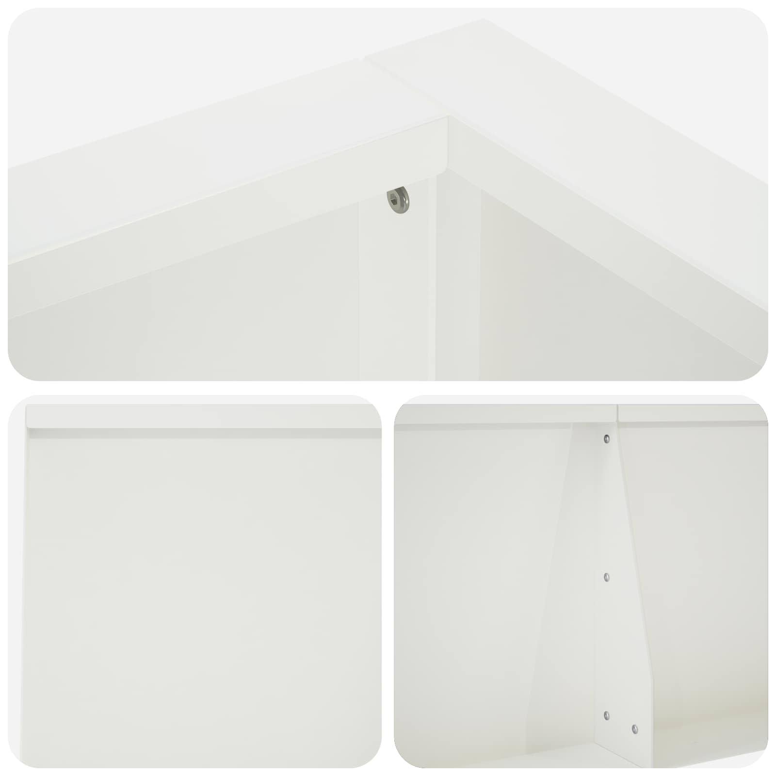 Retentiewall 8 st 300 x 100 x 40 cm Staal Wit