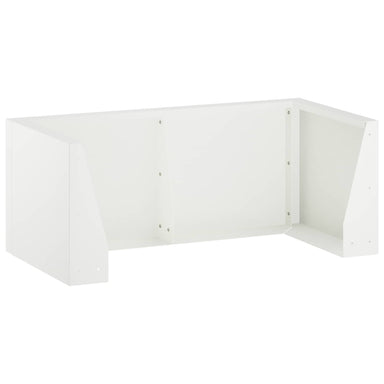 Retentiewall 8 st 300 x 100 x 40 cm Staal Wit