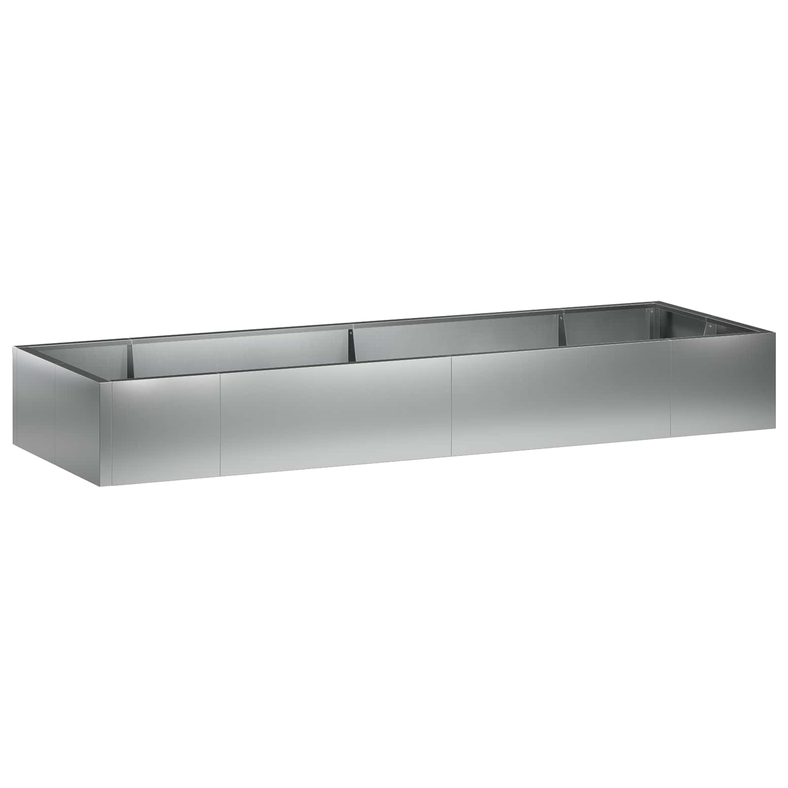 Retentiewall 8 st 300 x 100 x 40 cm Gegalvaniseerd staal zilver