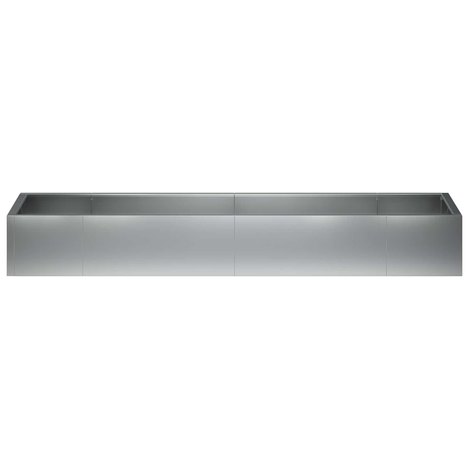 Retentiewall 8 st 300 x 100 x 40 cm Gegalvaniseerd staal zilver