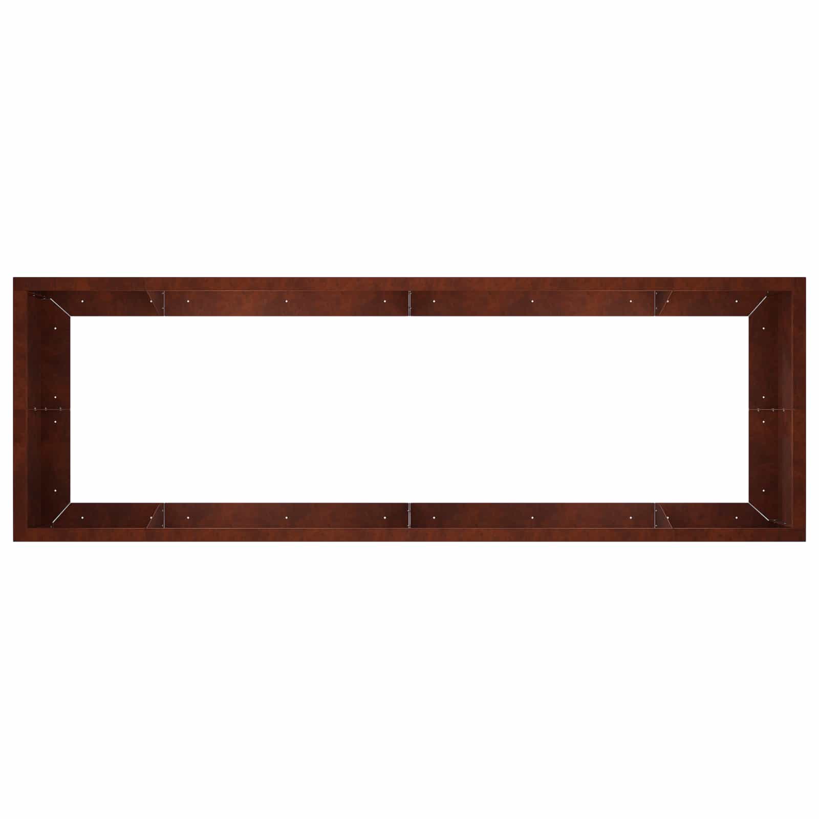 Retentiewall 8 st 300 x 100 x 40 cm weervast staal Roestkleurig
