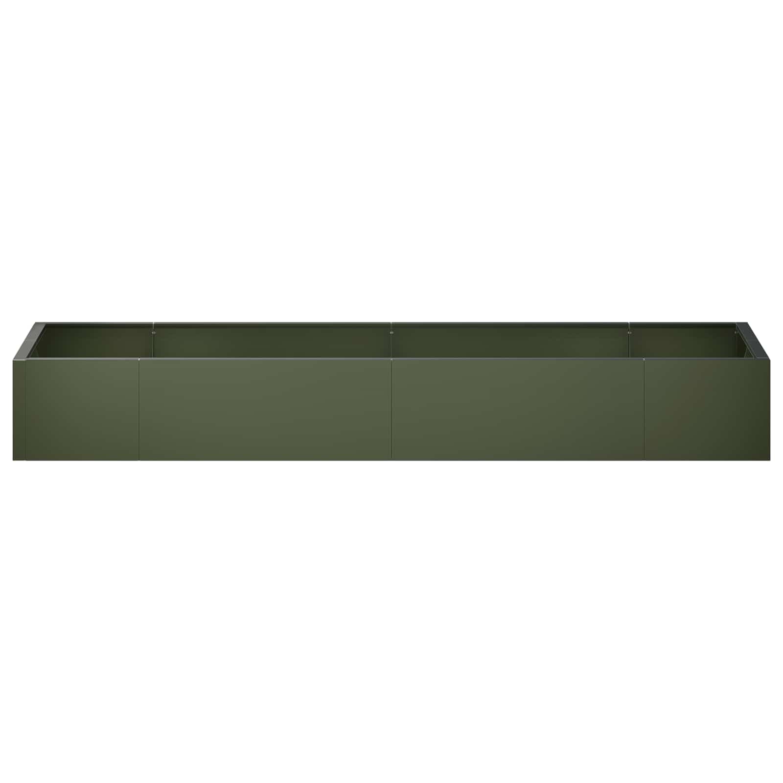 Retentiewall 8 st 300 x 100 x 50 cm Staal Olijfgroen