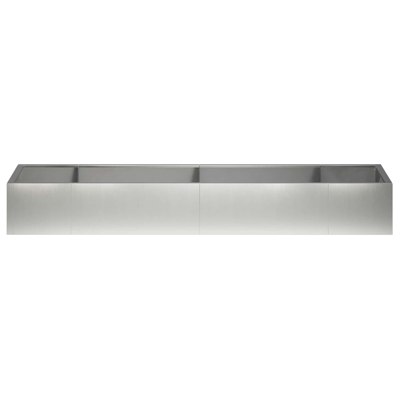 Retentiewall 8 st 300 x 100 x 50 cm Roestvrij staal zilver
