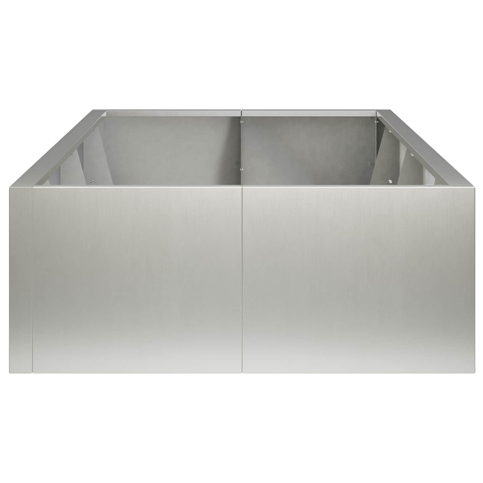 Retentiewall 8 st 300 x 100 x 50 cm Roestvrij staal zilver