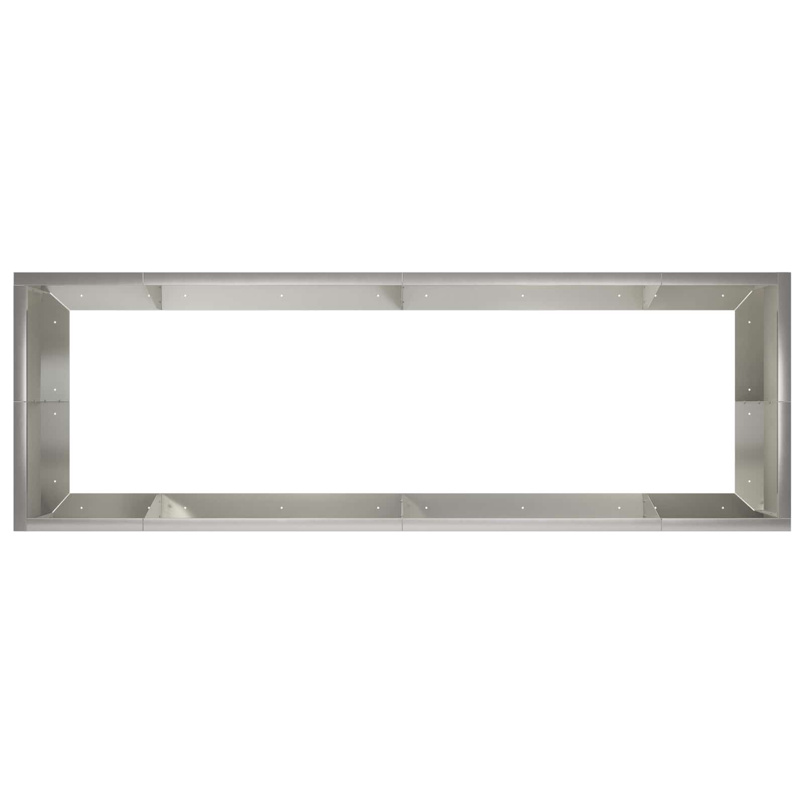 Retentiewall 8 st 300 x 100 x 50 cm Roestvrij staal zilver