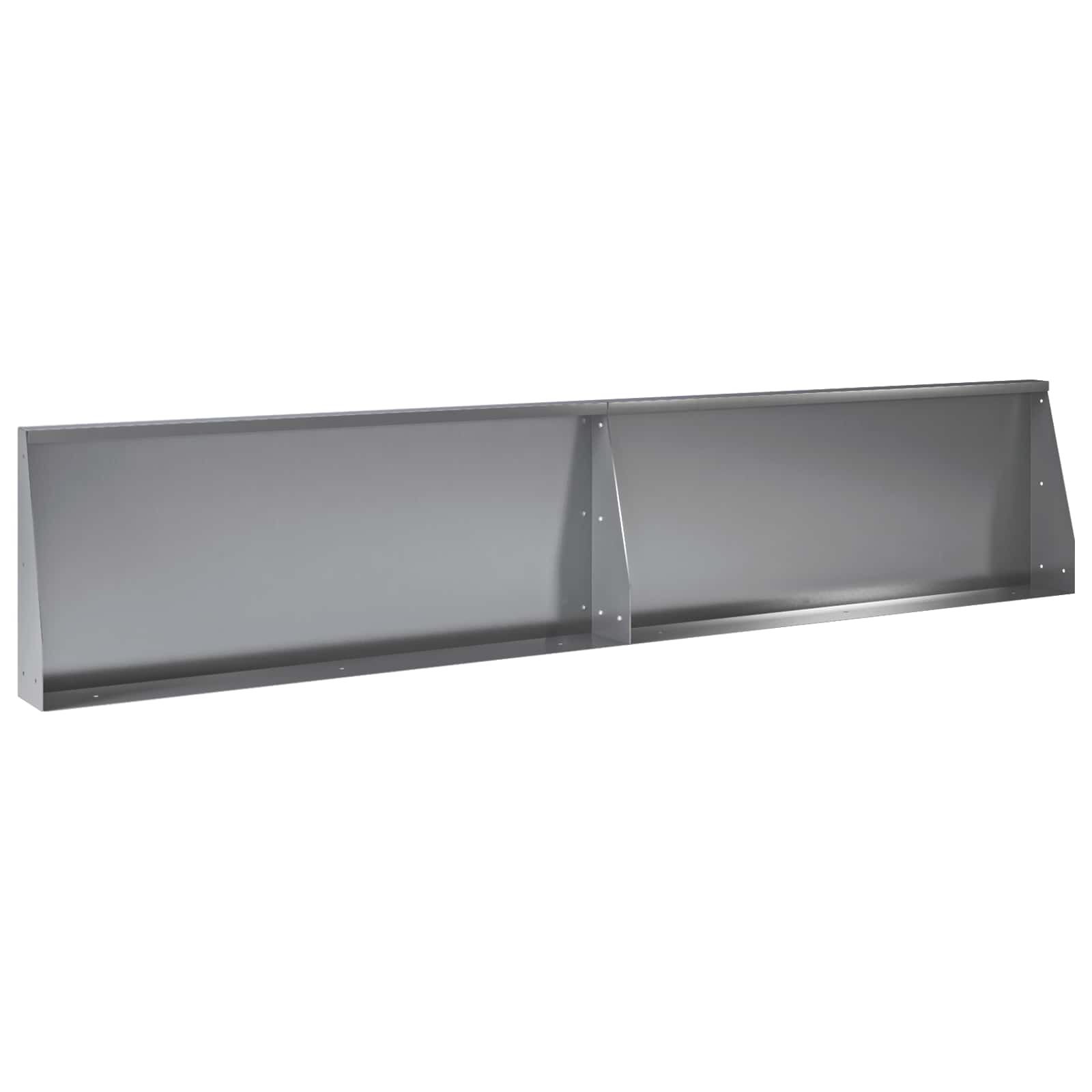 Retentiewall 8 st 300 x 100 x 50 cm Gegalvaniseerd staal zilver