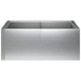 Retentiewall 8 st 300 x 100 x 50 cm Gegalvaniseerd staal zilver