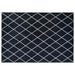 Vloerkleed ORIZ Zwart diamantpatroon 240 x 340 cm
