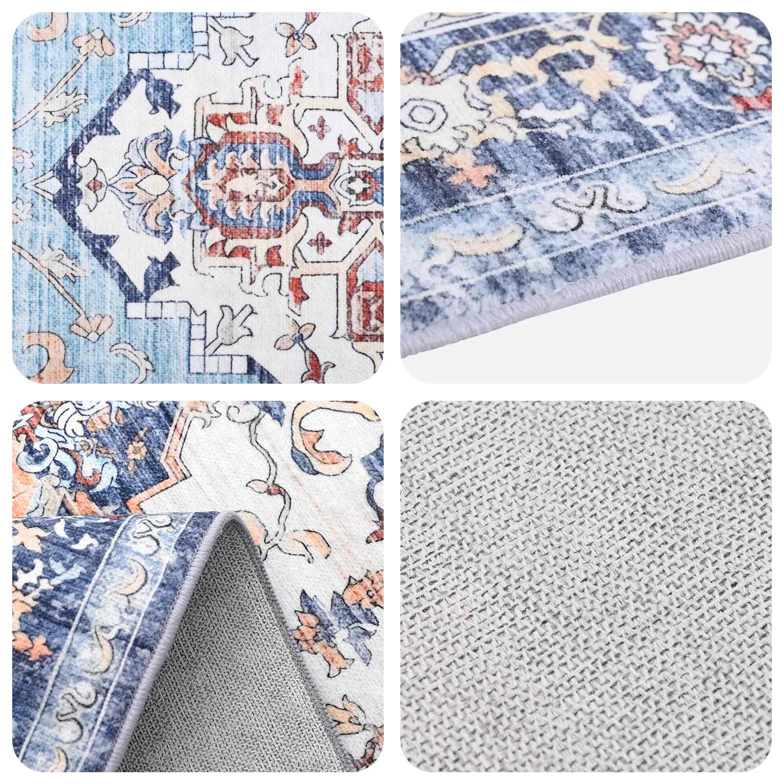 Vloerkleed ORIZ Meerkleurig 160 x 160 cm 100% polyester