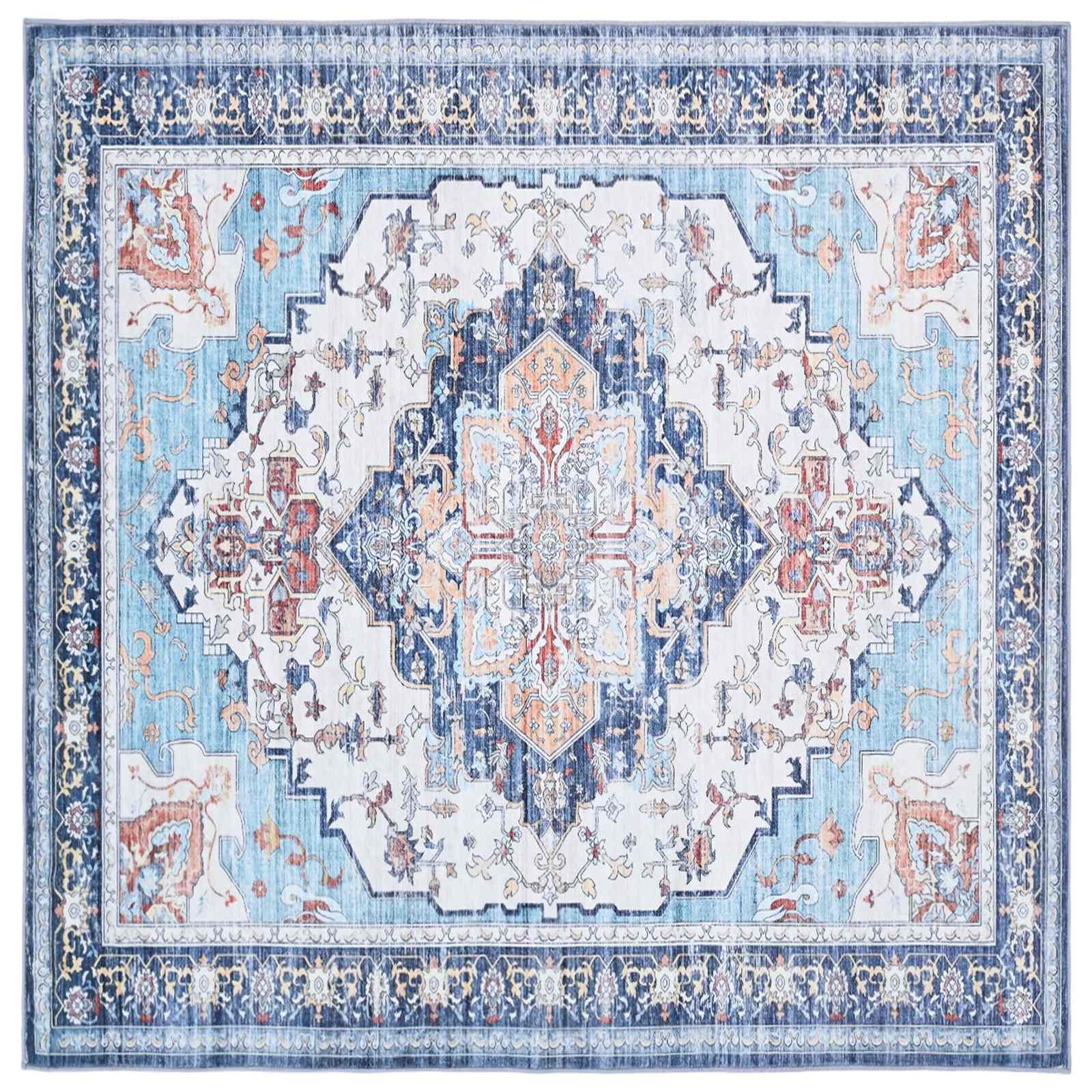 Vloerkleed ORIZ Meerkleurig 240 x 240 cm 100% polyester