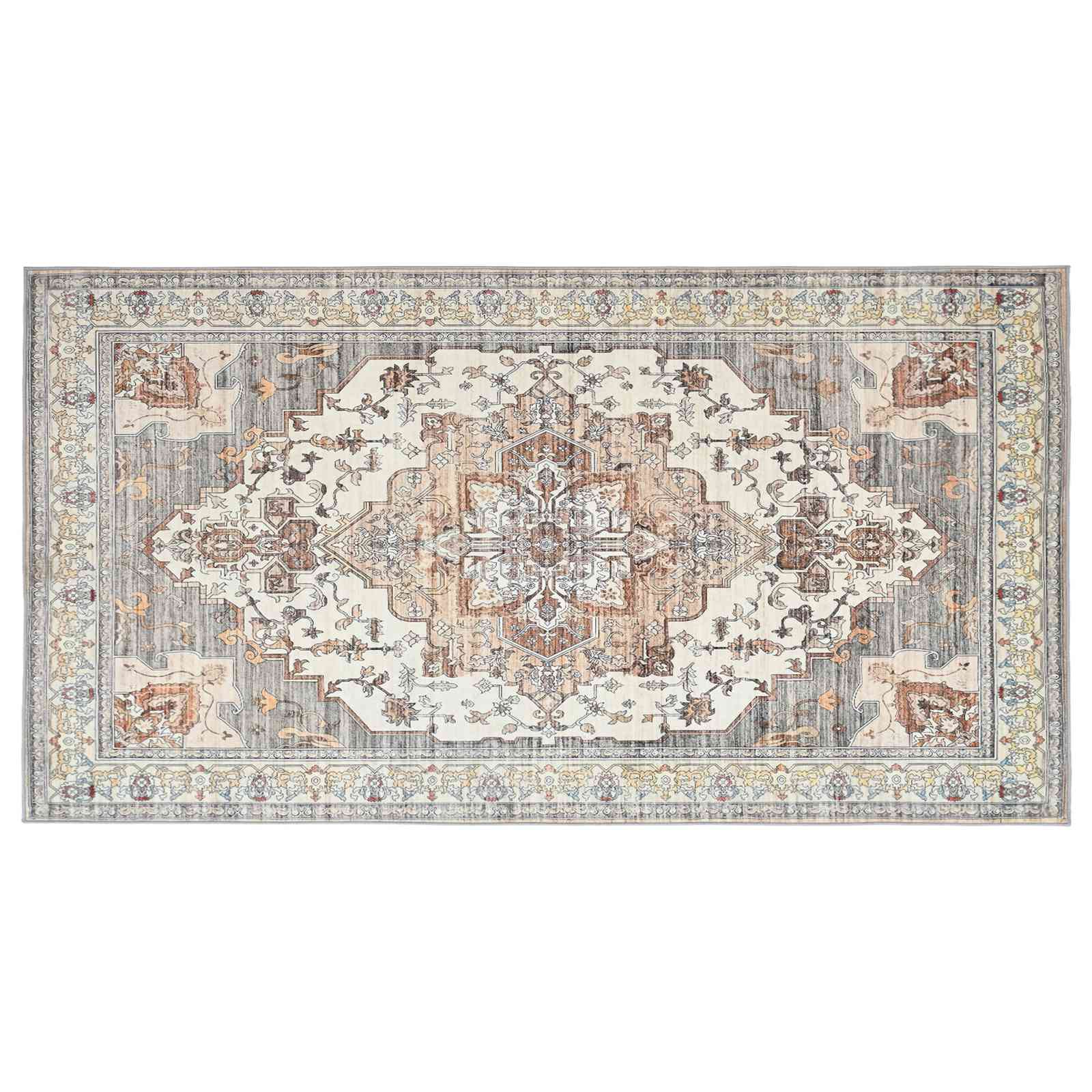 Vloerkleed ORIZ Bruin 80 x 150 cm 100% polyester