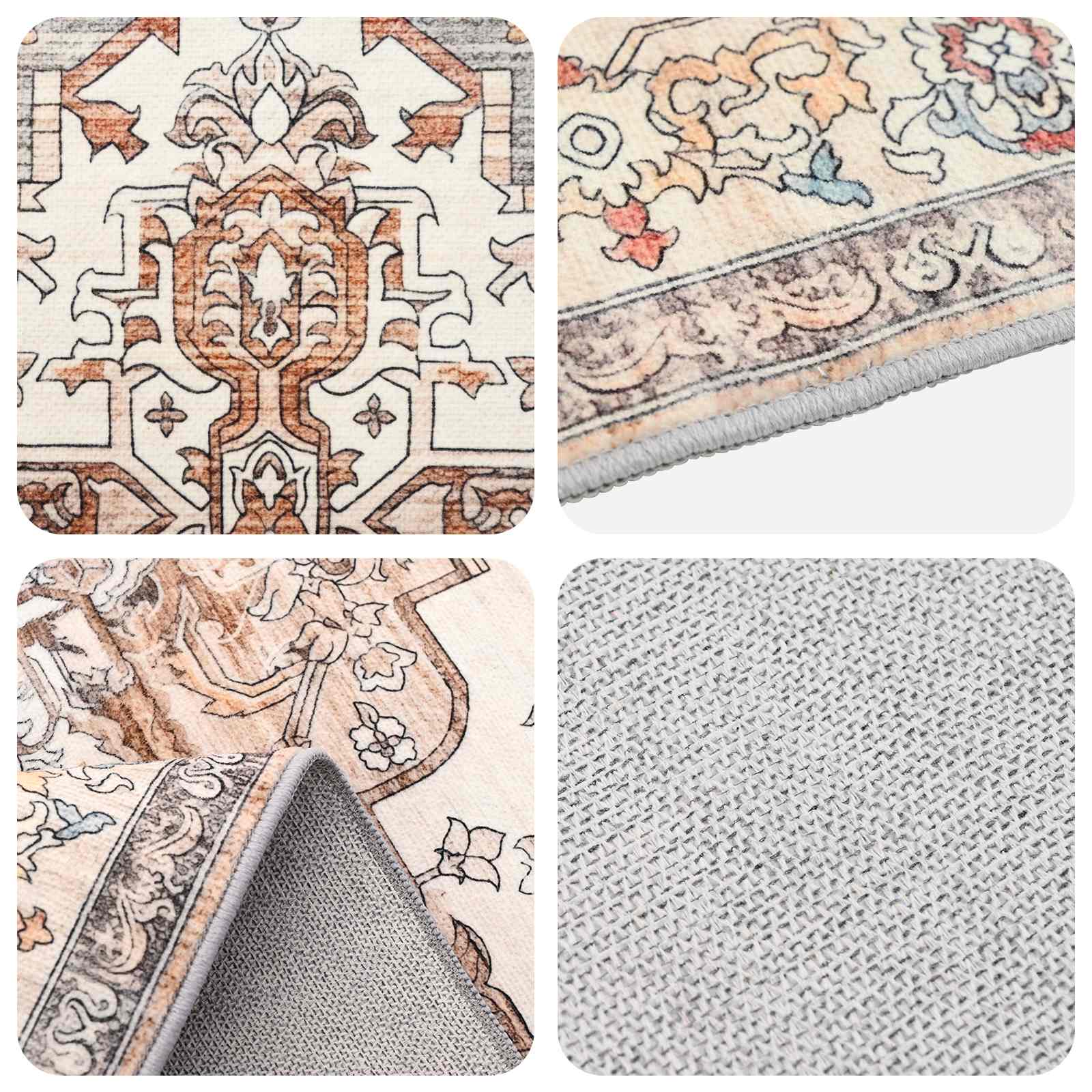 Vloerkleed ORIZ Bruin 120 x 170 cm 100% polyester