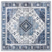 Vloerkleed ORIZ Donkerblauw 200 x 200 cm 100% polyester
