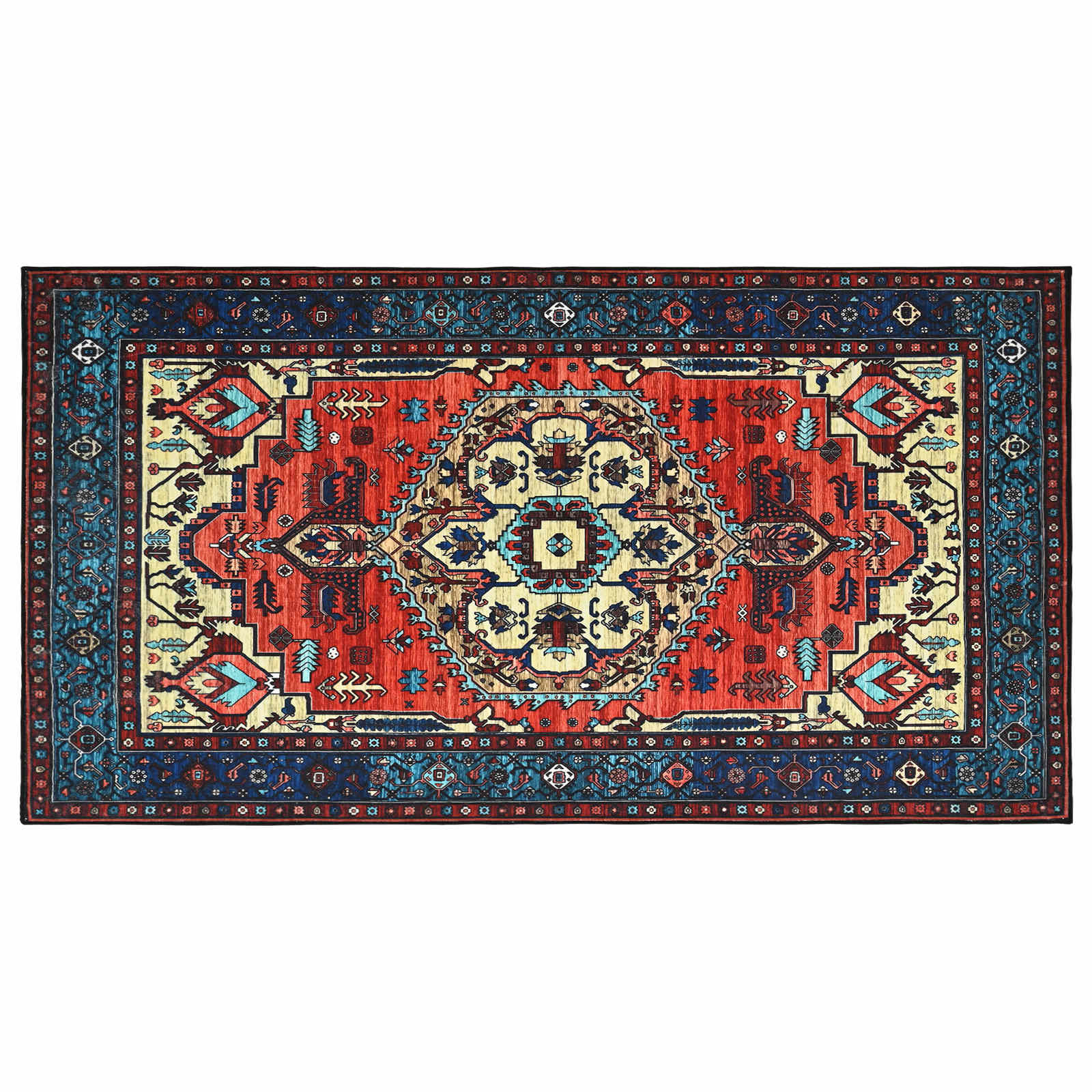 Vloerkleed ORIZ Rood 80 x 150 cm 100% polyester