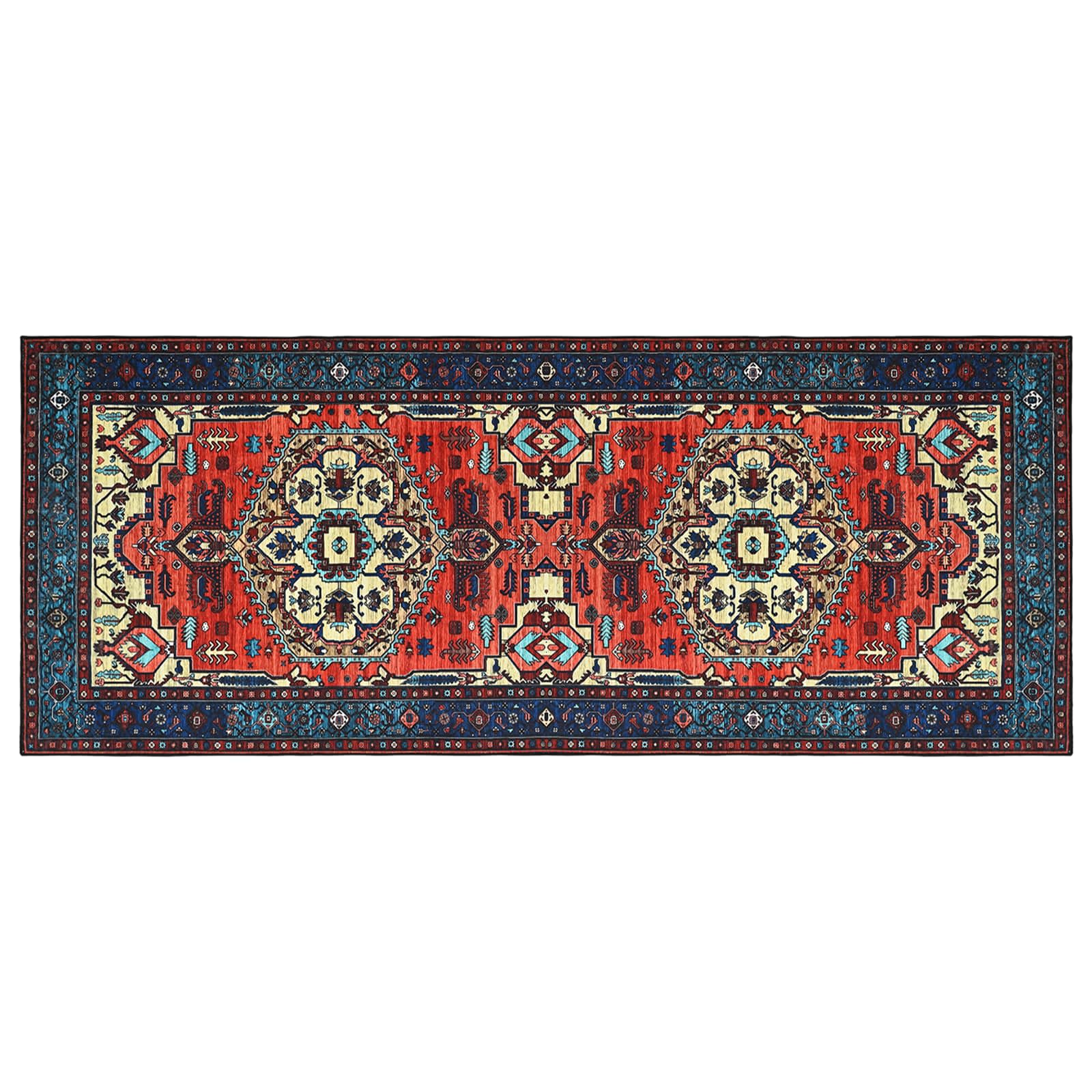 Vloerkleed ORIZ Rood 80 x 200 cm 100% polyester