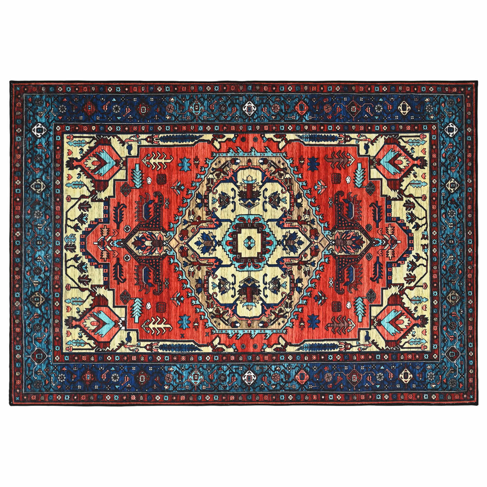 Vloerkleed ORIZ Rood 120 x 170 cm 100% polyester