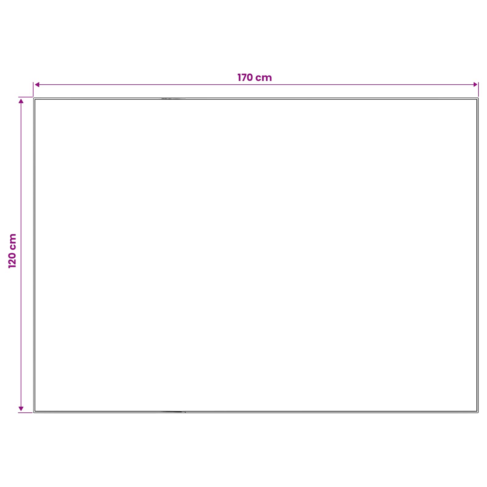 Vloerkleed ORIZ Crèmekleurig 120 x 170 cm 100% polyester