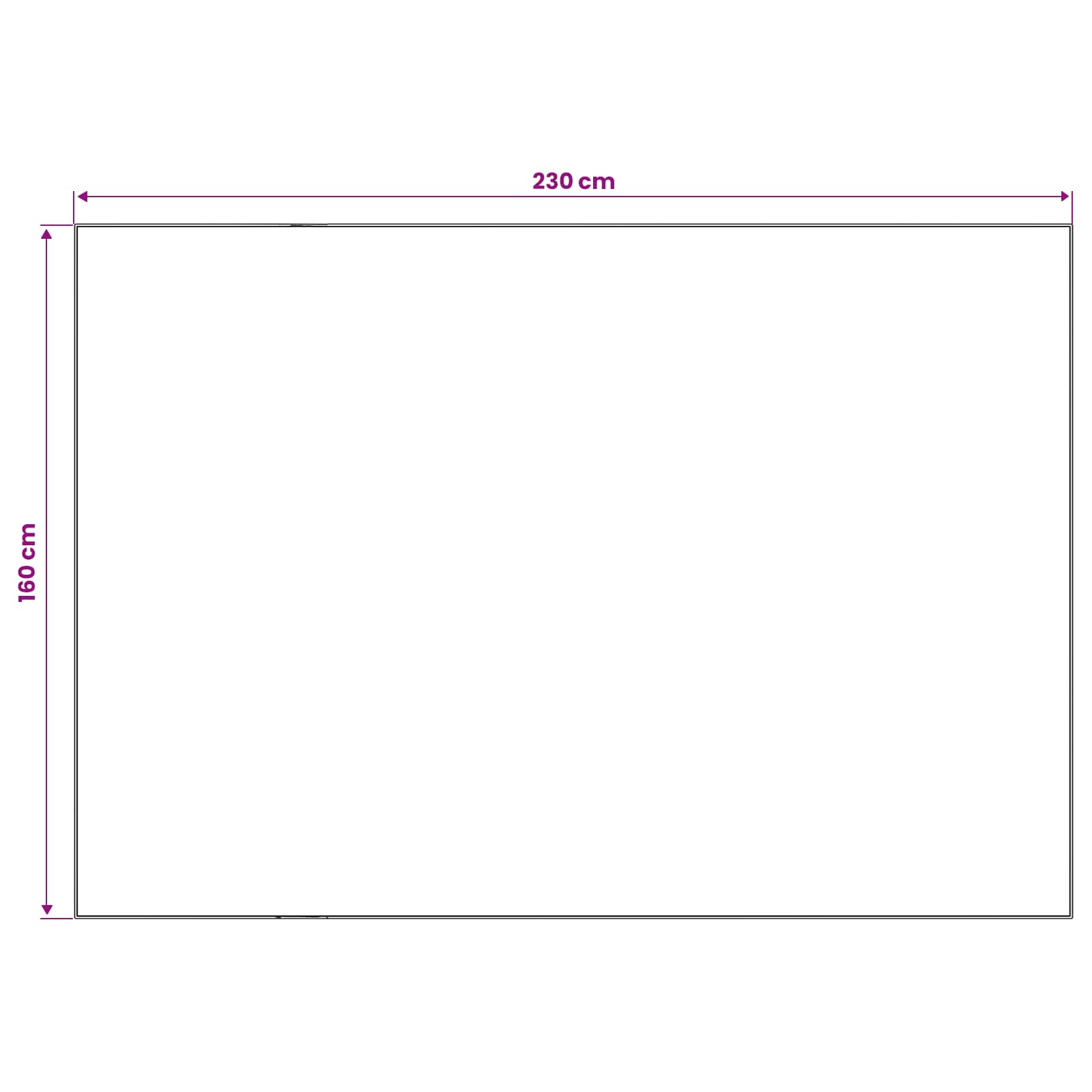 Vloerkleed ORIZ Crèmekleurig 160 x 230 cm 100% polyester