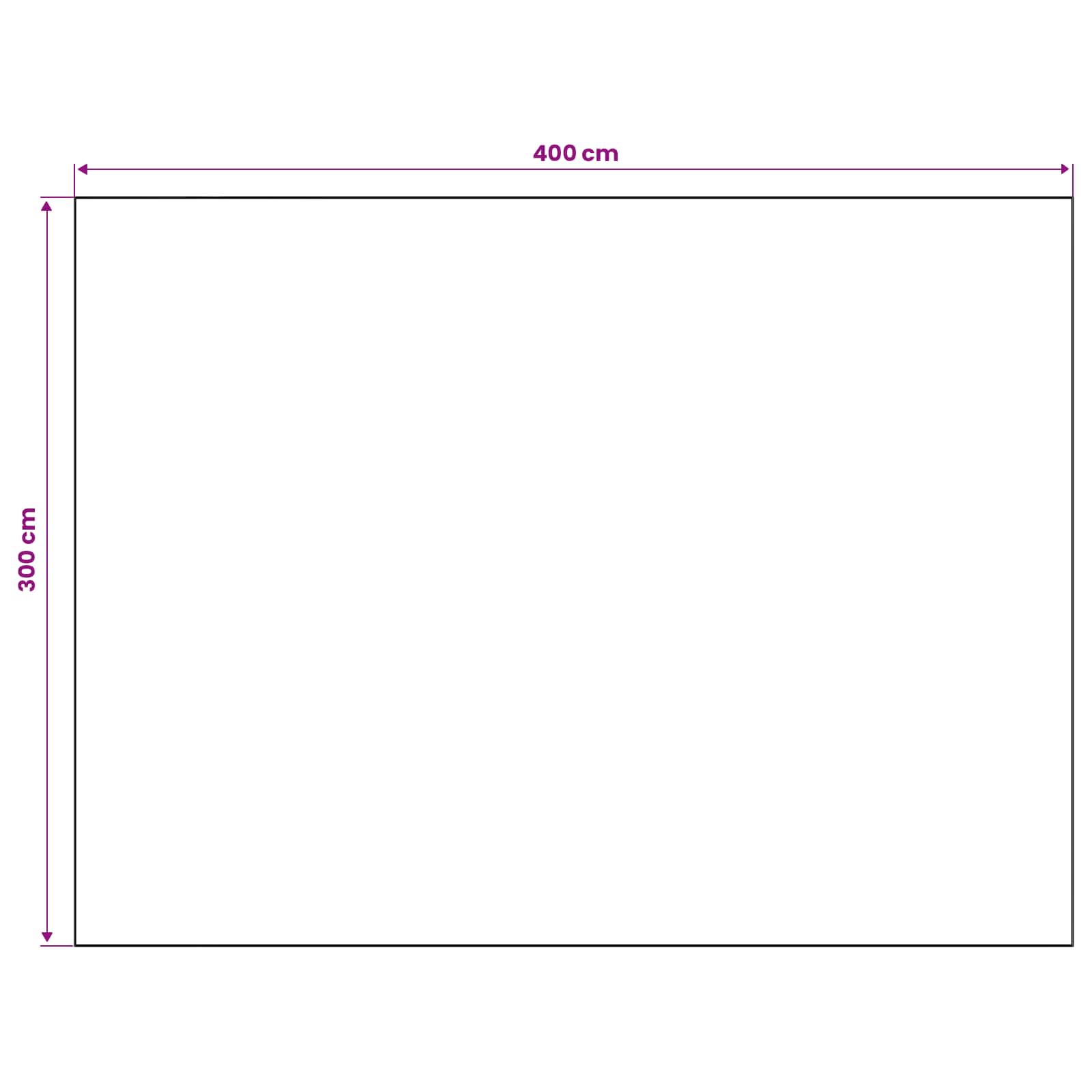 Vloerkleed ORIZ Crèmekleurig 300 x 400 cm 100% polyester
