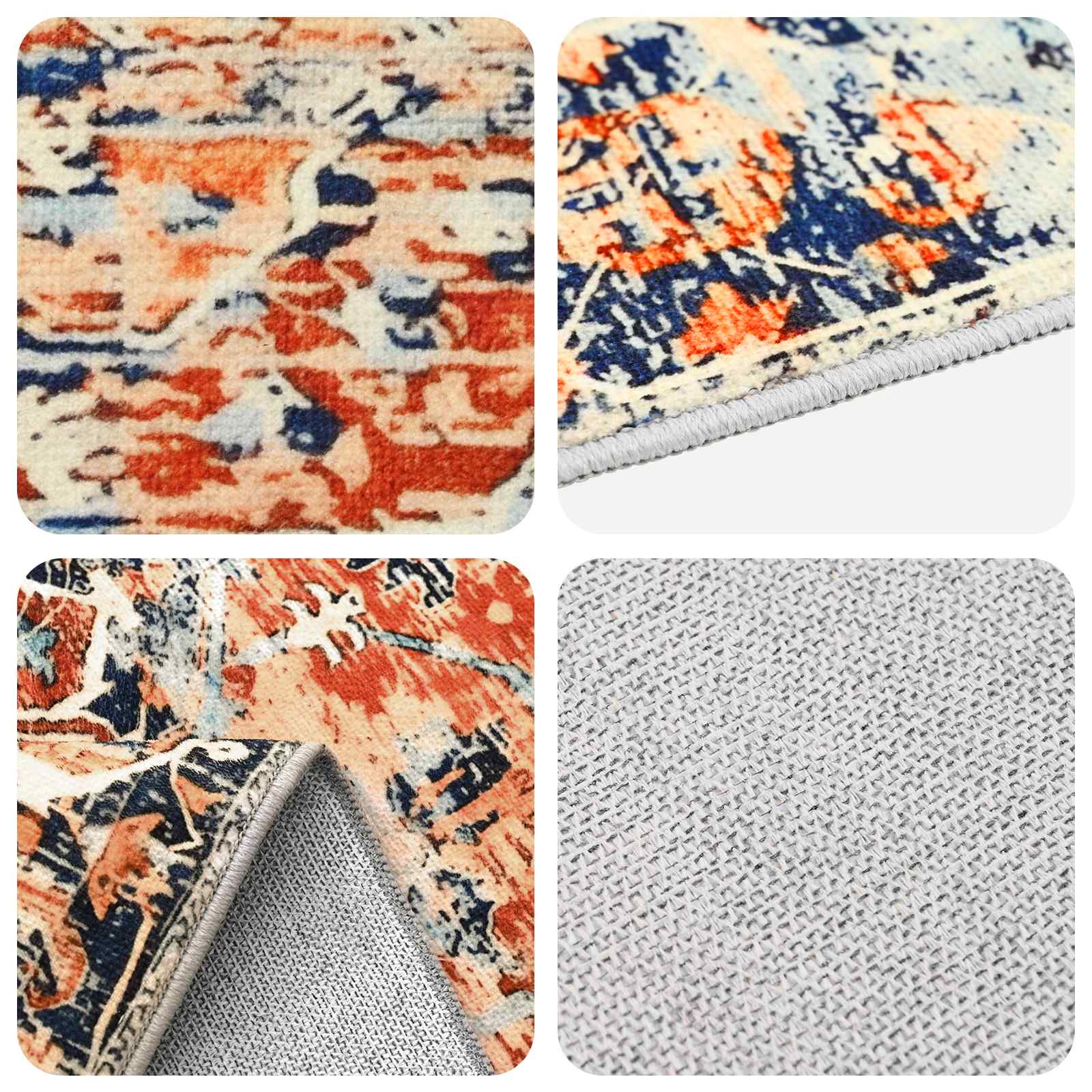 Vloerkleed ORIZ Oranje 140 x 200 cm 100% polyester