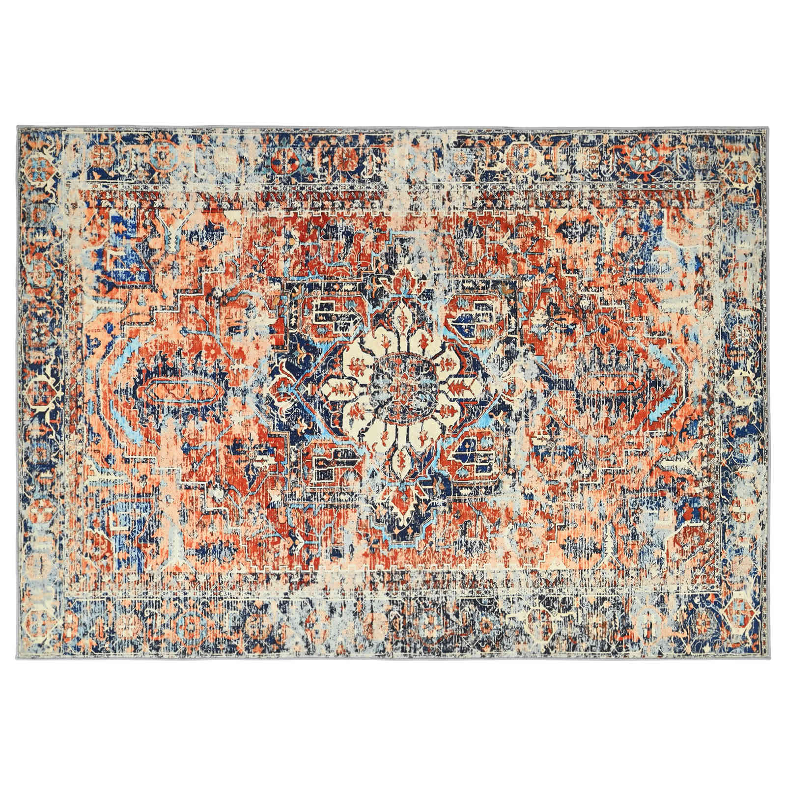 Vloerkleed ORIZ Oranje 140 x 200 cm 100% polyester