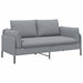 2-Zits Sofa Lichtgrijs 188 x 81 x 89 cm Stof