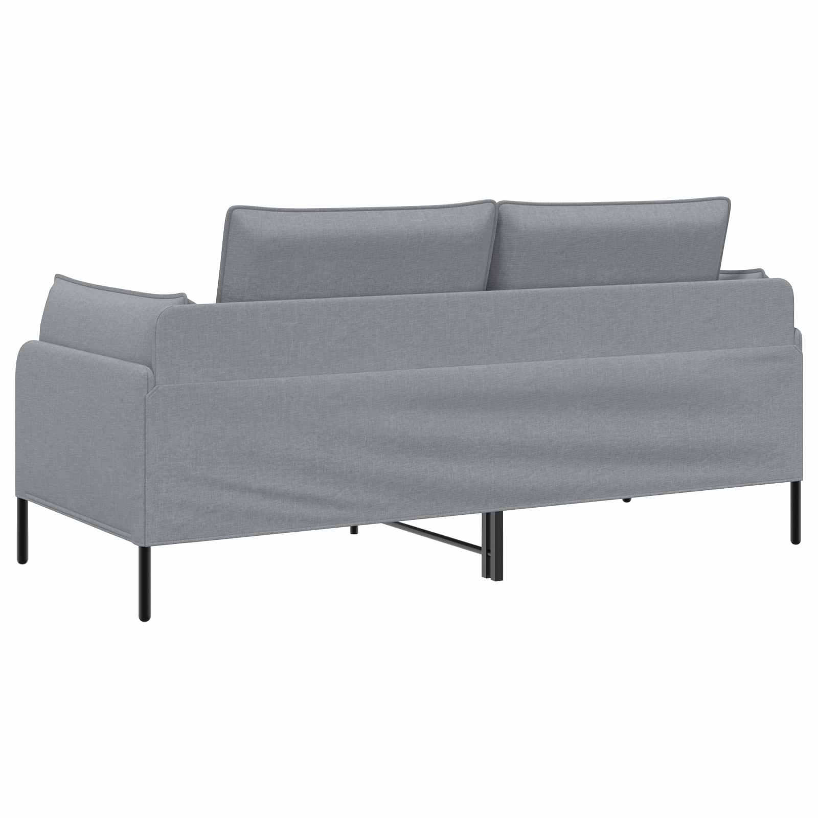 2-Zits Sofa Lichtgrijs 188 x 81 x 89 cm Stof