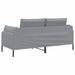 2-Zits Sofa Lichtgrijs 188 x 81 x 89 cm Stof