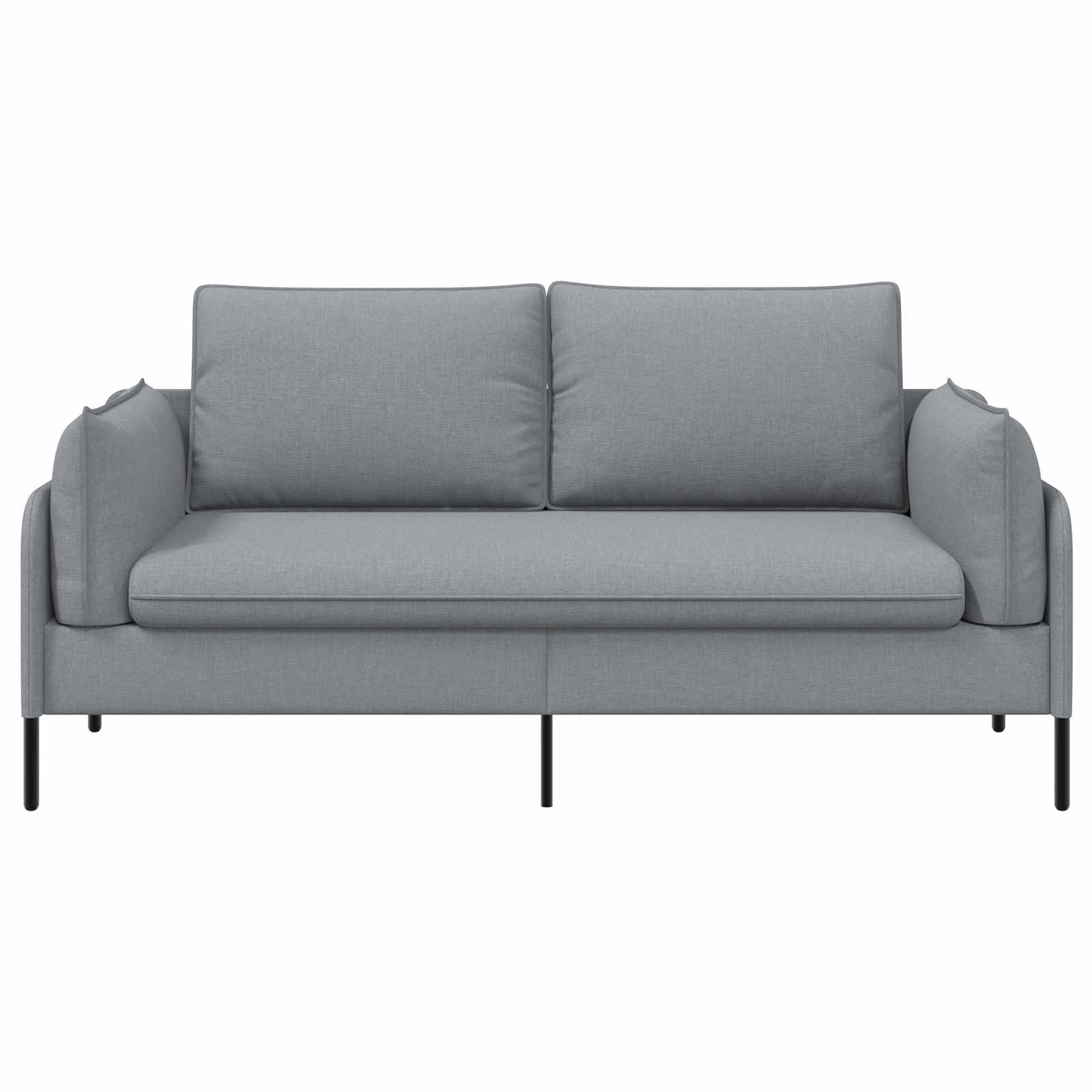 2-Zits Sofa Lichtgrijs 188 x 81 x 89 cm Stof