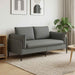 2-Zits Sofa Donkergrijs 188 x 81 x 89 cm Stof
