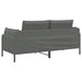 2-Zits Sofa Donkergrijs 188 x 81 x 89 cm Stof