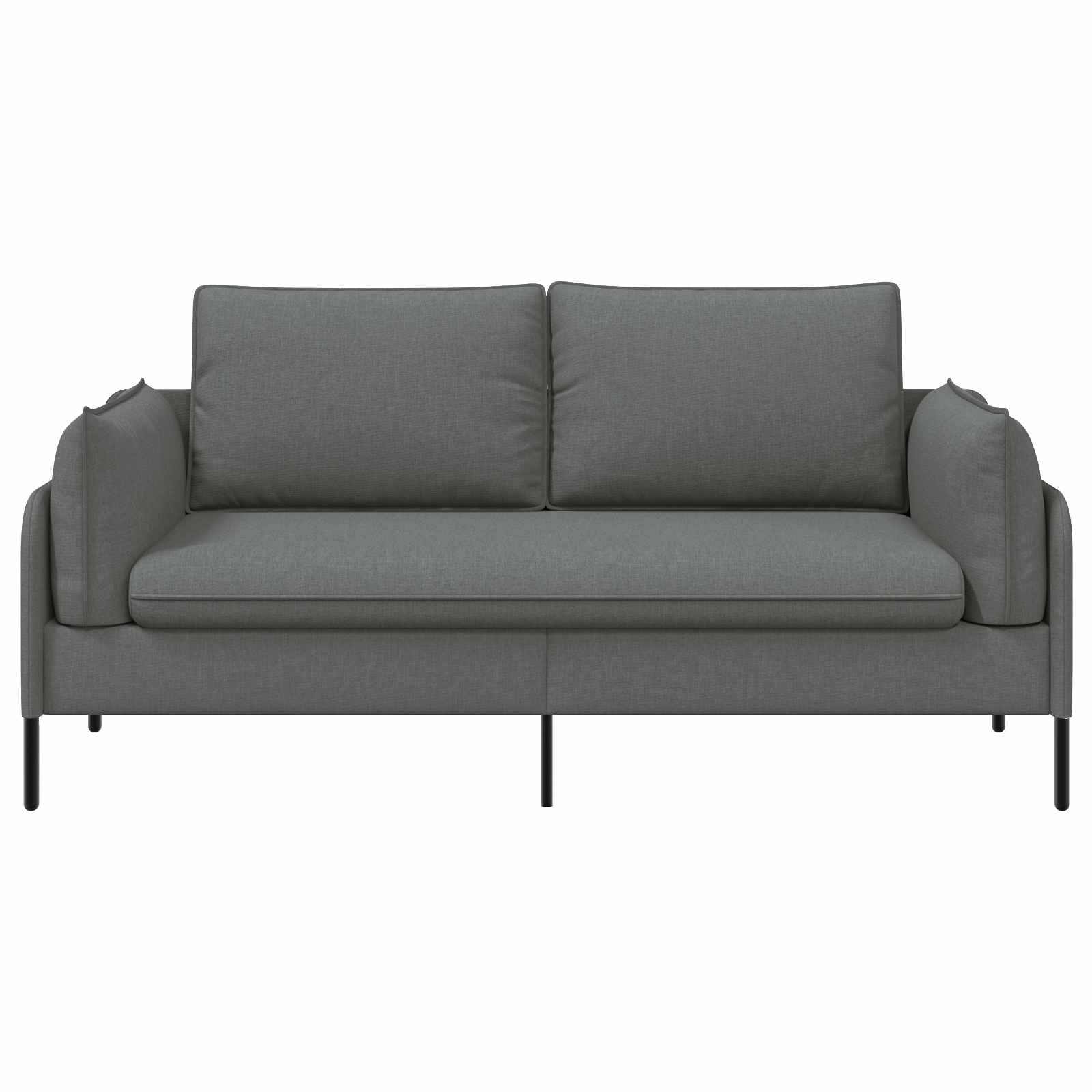 2-Zits Sofa Donkergrijs 188 x 81 x 89 cm Stof