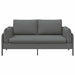 2-Zits Sofa Donkergrijs 188 x 81 x 89 cm Stof