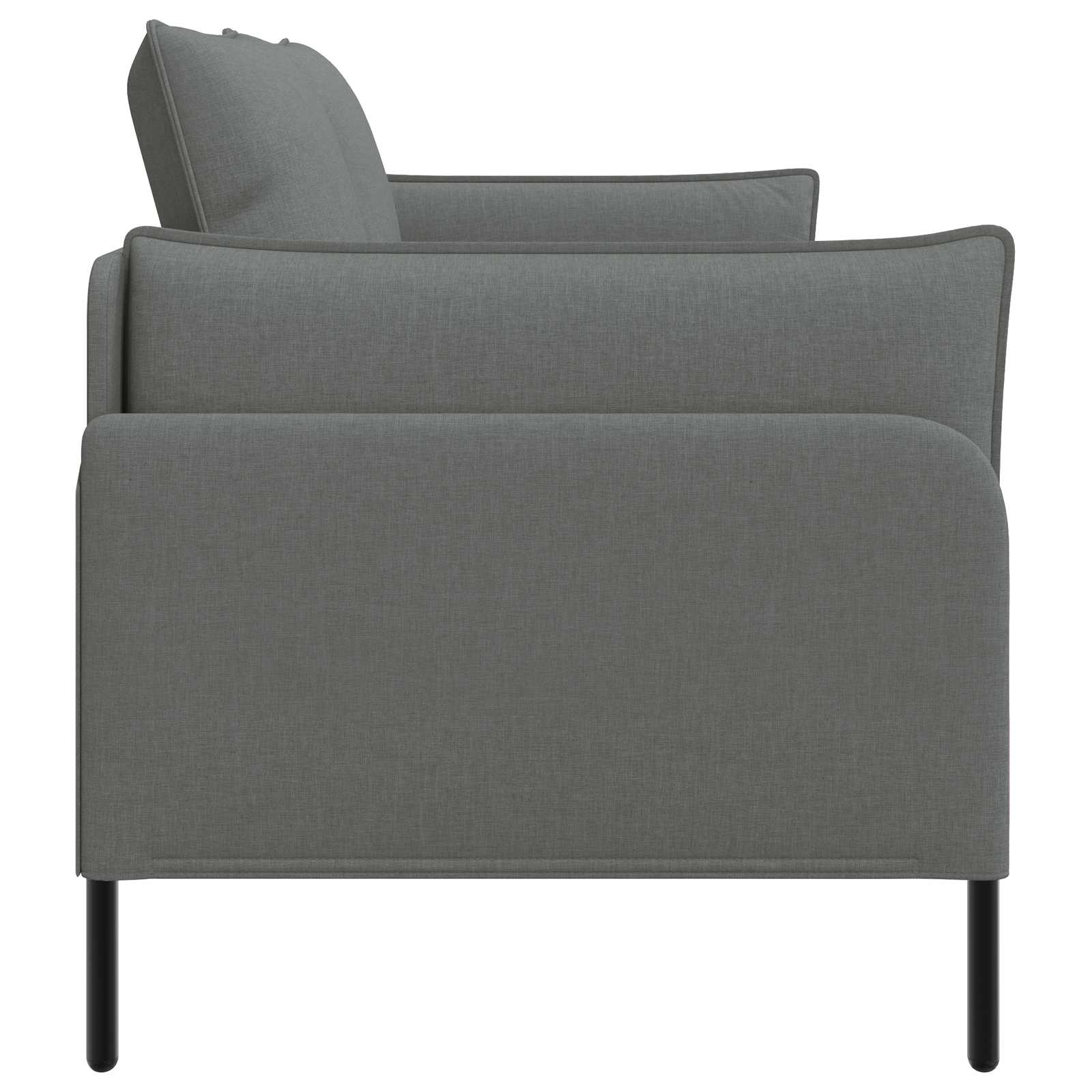 2-Zits Sofa Donkergrijs 188 x 81 x 89 cm Stof