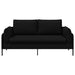 2-Zits Sofa Zwart 188 x 81 x 89 cm Stof