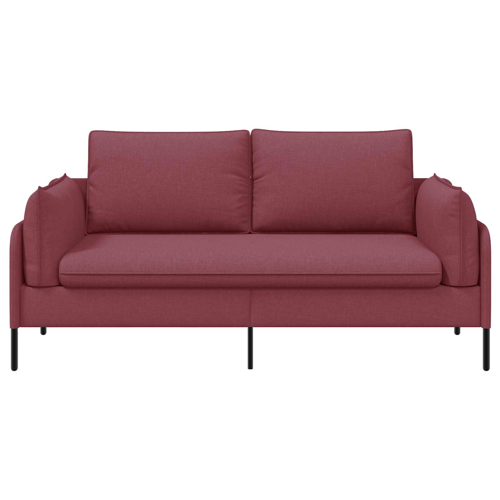2-Zits Sofa Wijnrood 188 x 81 x 89 cm Stof