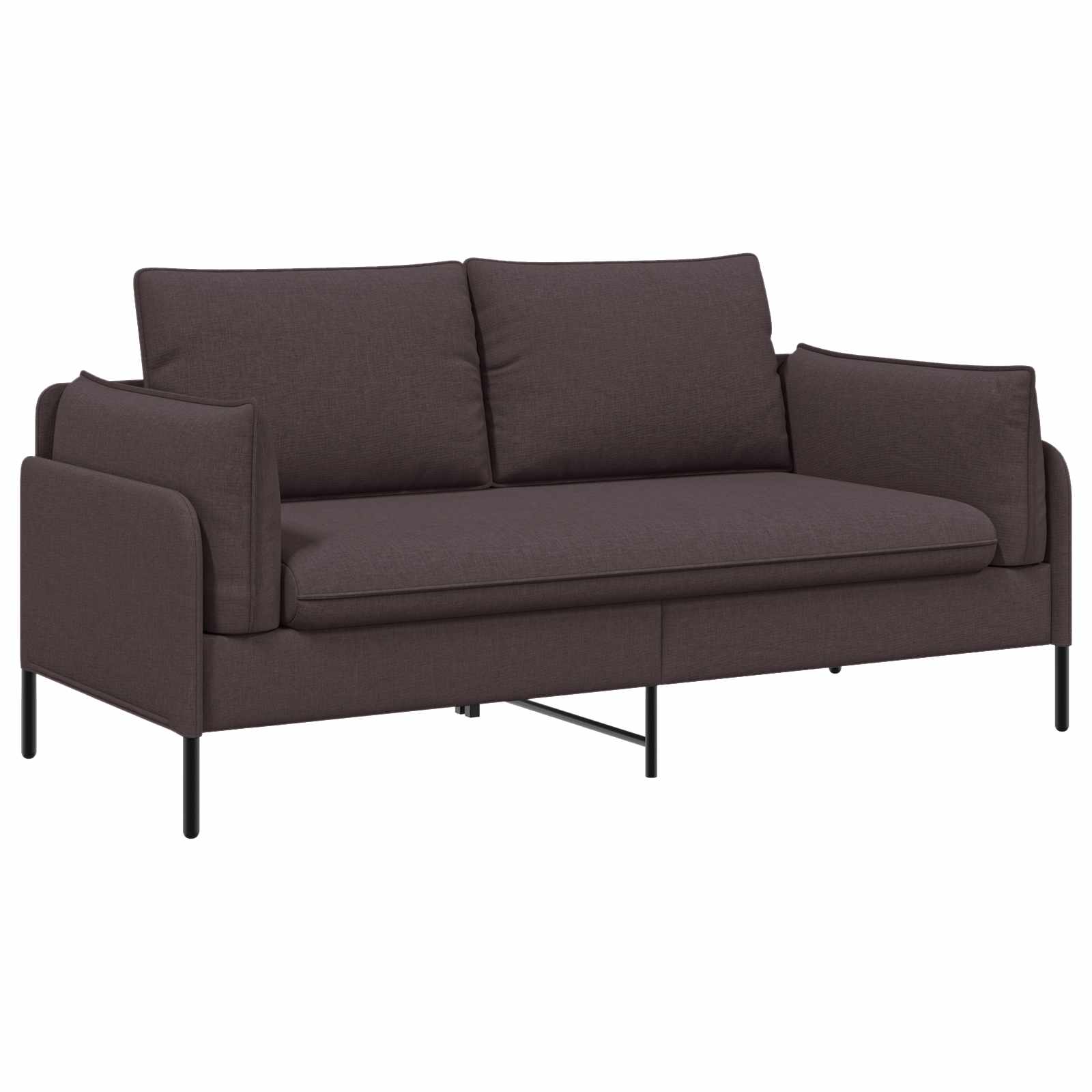 2-Zits Sofa Donkerbruin 188 x 81 x 89 cm Stof