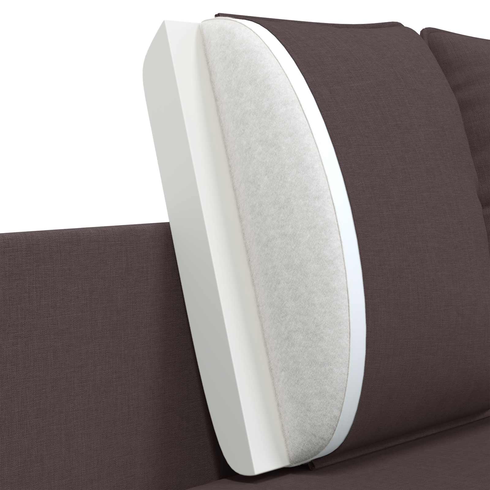 2-Zits Sofa Donkerbruin 188 x 81 x 89 cm Stof