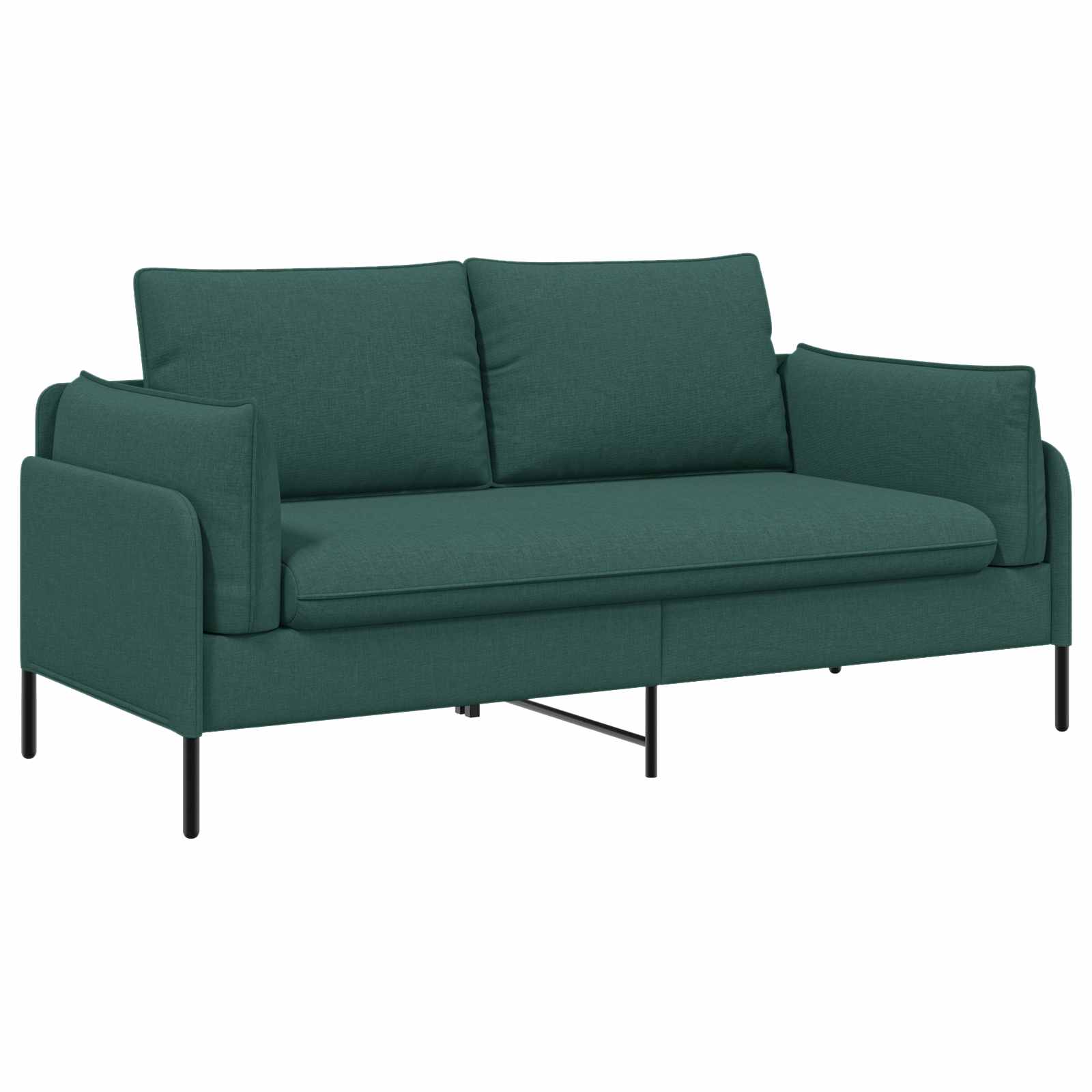 2-Zits Sofa Donkergroen 188 x 81 x 89 cm Stof