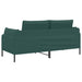 2-Zits Sofa Donkergroen 188 x 81 x 89 cm Stof
