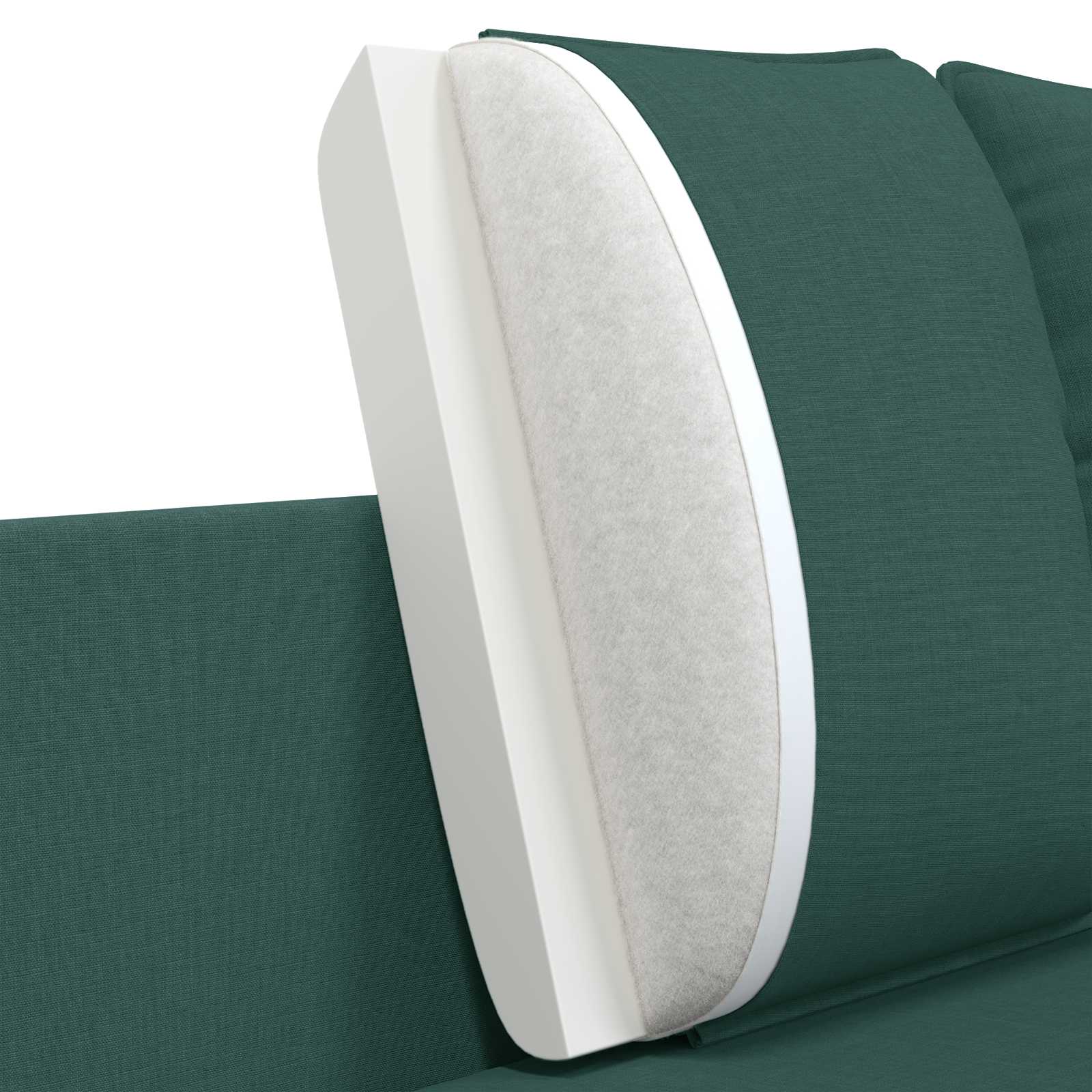 2-Zits Sofa Donkergroen 188 x 81 x 89 cm Stof