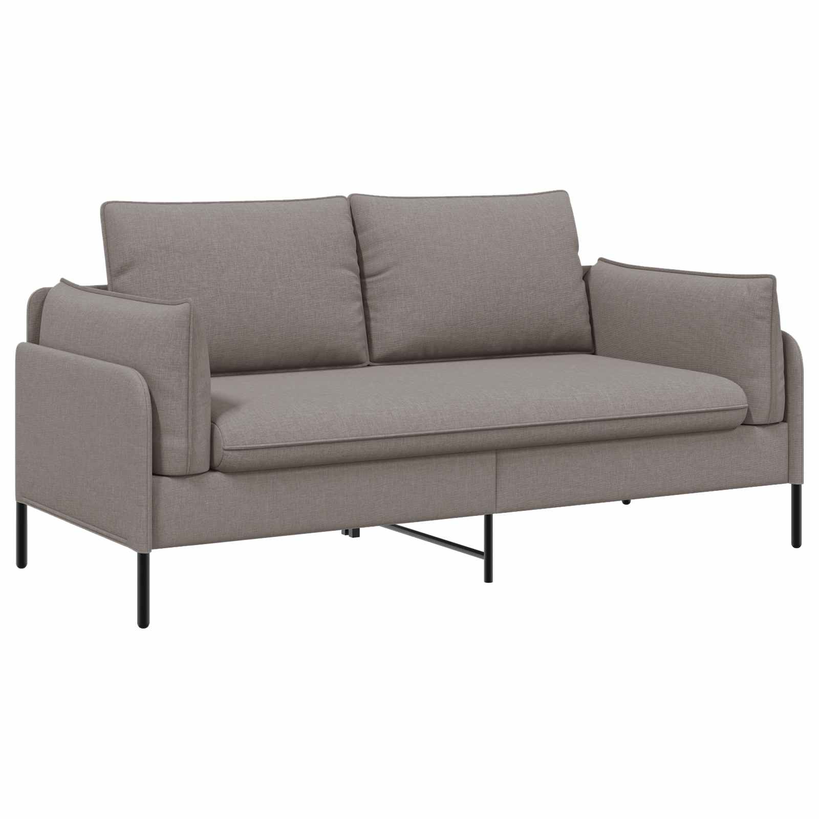 2-Zits Sofa Taupe 188 x 81 x 89 cm Stof