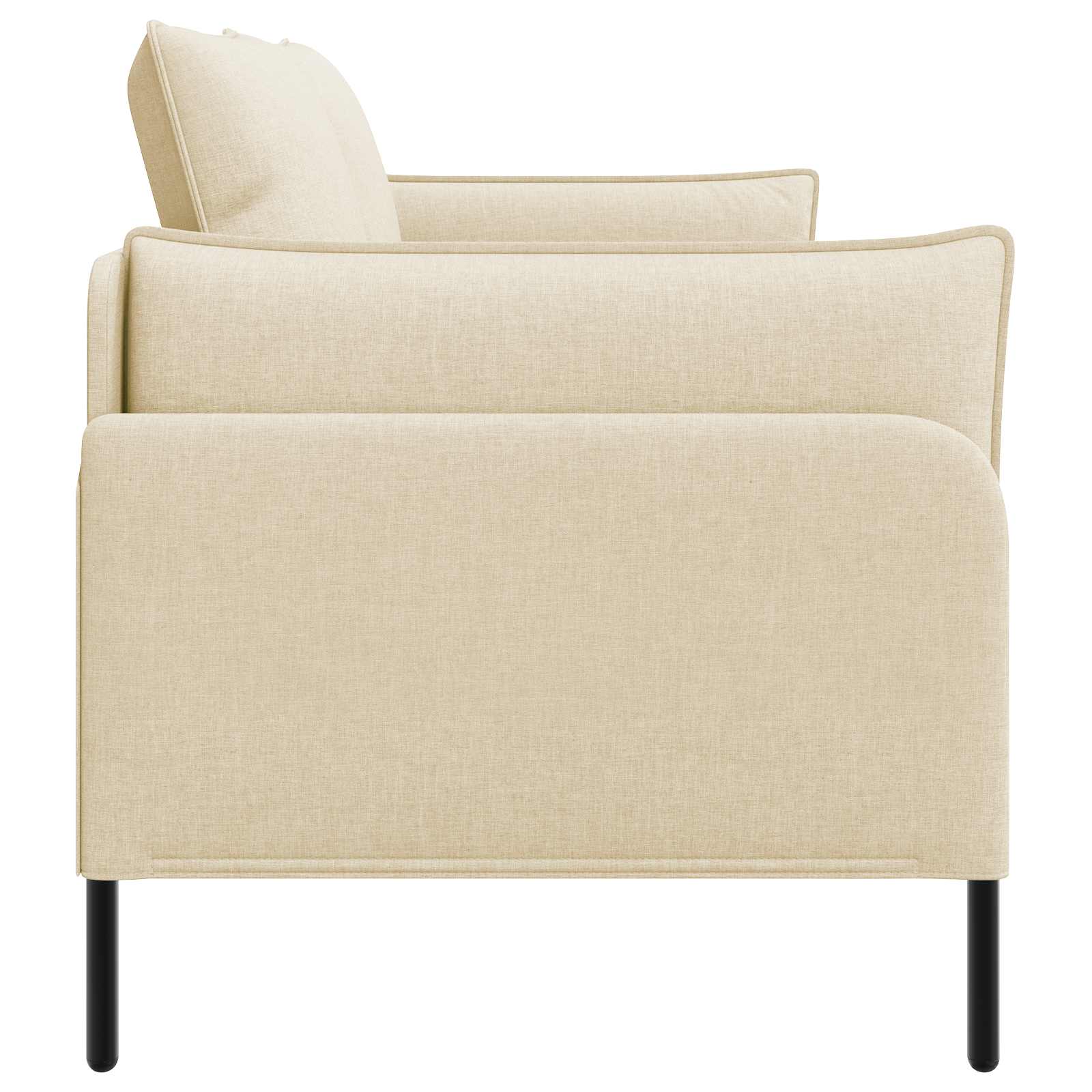 2-Zits Sofa Crèmekleurig 188 x 81 x 89 cm Stof