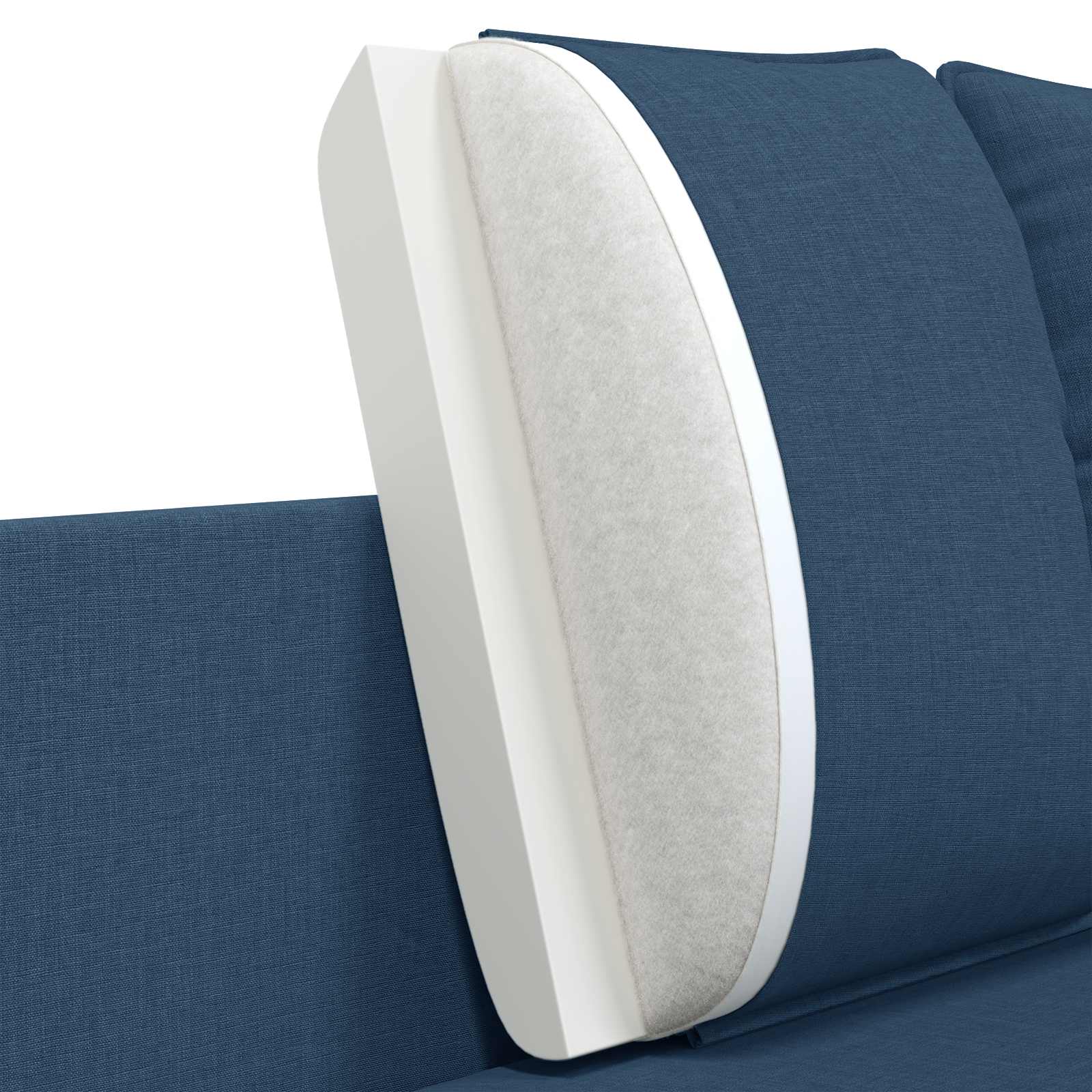 2-Zits Sofa Blauw 188 x 81 x 89 cm Stof