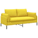 2-Zits Sofa Lichtgeel 188 x 81 x 89 cm Stof