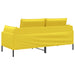 2-Zits Sofa Lichtgeel 188 x 81 x 89 cm Stof
