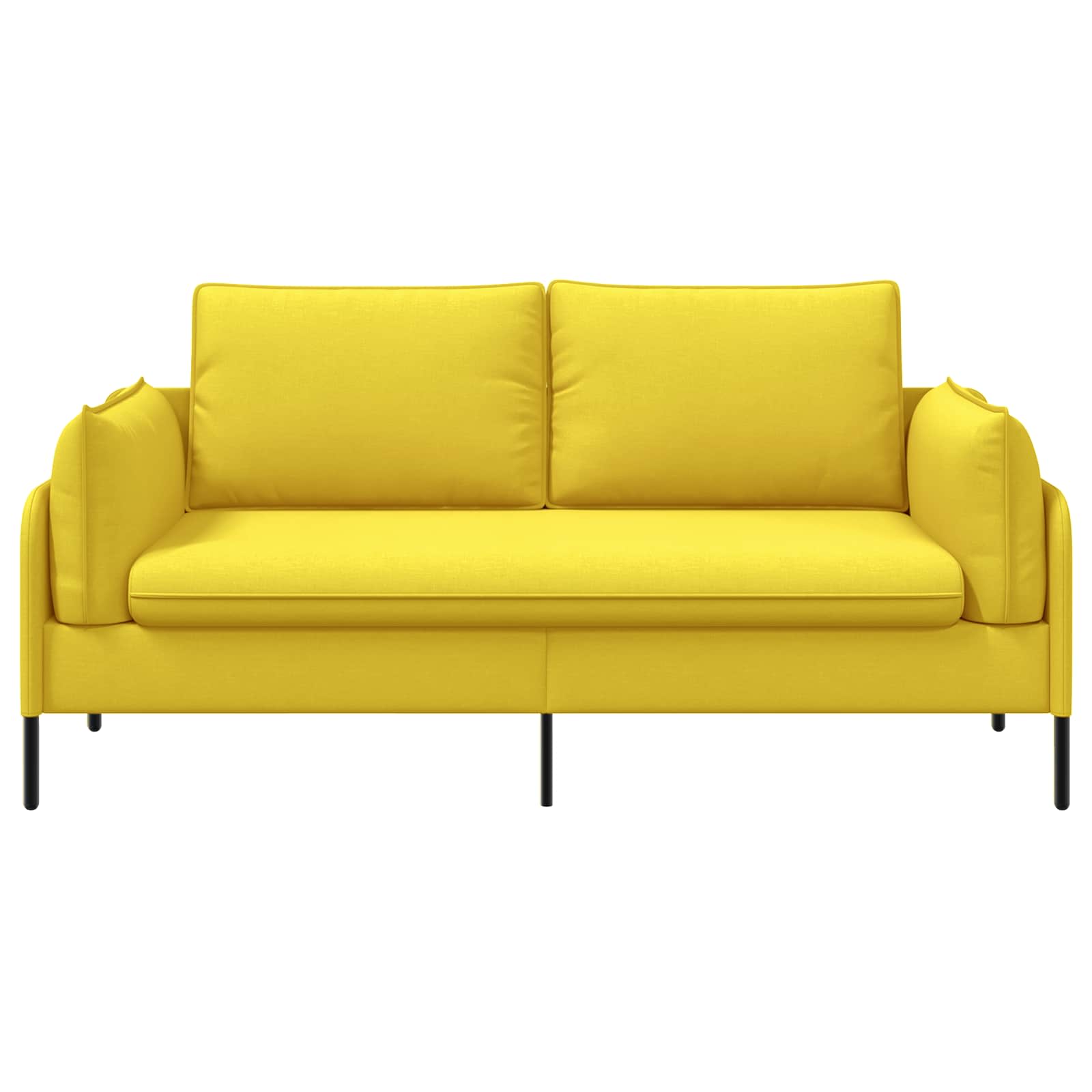 2-Zits Sofa Lichtgeel 188 x 81 x 89 cm Stof